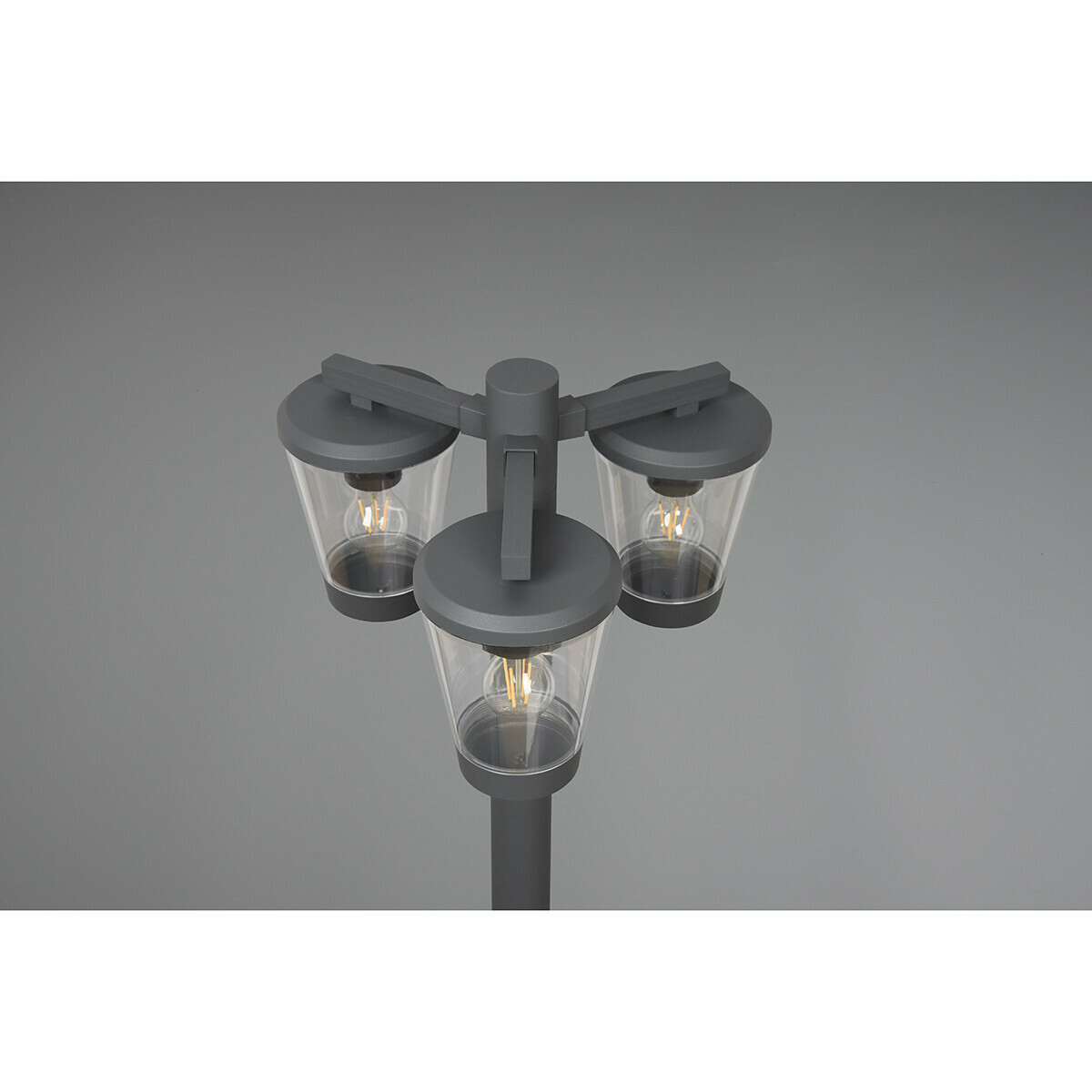 Éclairage de Jardin LED avec Capteurs de Luminosité - Lampe d'Extérieur sur  Pied - Trion Ardola XL - Douille E27 - Étanche aux Éclaboussures IP44 -  Rectangle - Mat Noir - Aluminium