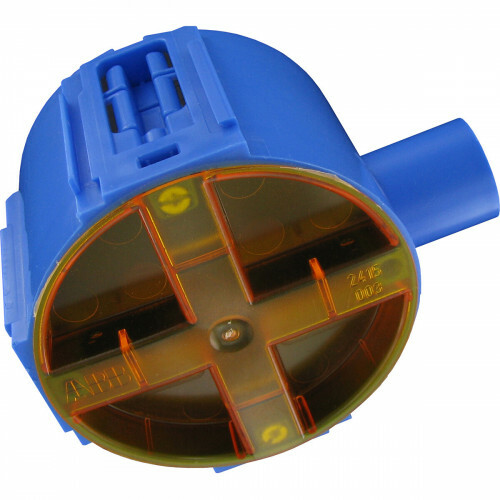 ABB - Boîte d'Encastrement - Boîte Hafobox - 40mm - 5/8pouce - Incl. Couvercle - Bleu