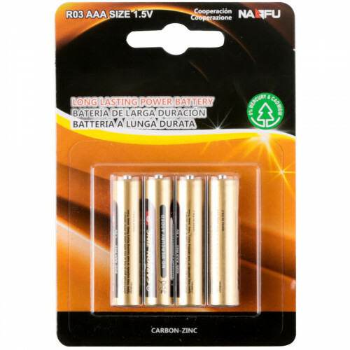 Batterie - Aigi Zum - AAA/LR03 - 1.5V - Piles au zinc-carbone - 4 Pièces