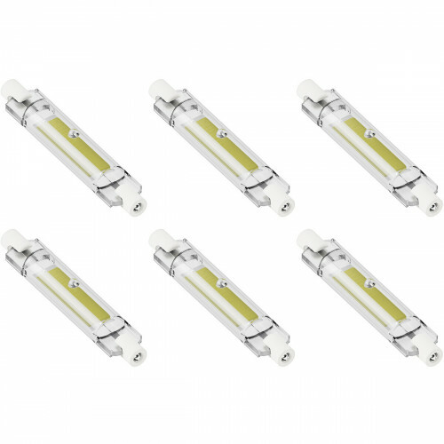 CALEX - Pack de 6 Lampes LED - Douille R7S - 4W - Blanc Chaud 3000K - Dimmable - Verre