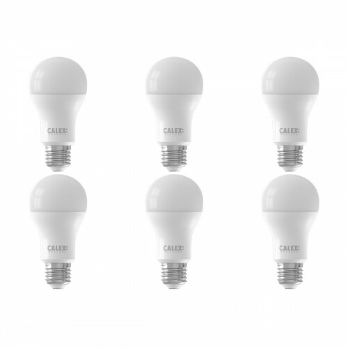 CALEX - Pack de 6 Lampes LED - LED A60 Intelligente - Douille E27 - Dimmable - 9W - Couleur de lumière ajustable CCT - Mat Blanc
