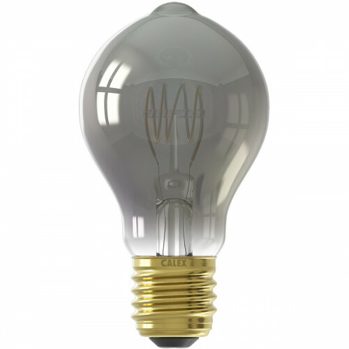 CALEX - Lampe LED - Filament A60 - Douille E27 - Dimmable - 4W - Blanc Chaud 2100K - Titane