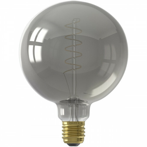 CALEX - Lampe LED - Globe - Filament G125 - Douille E27 - Dimmable - 4W - Blanc Chaud 2100K - Titane
