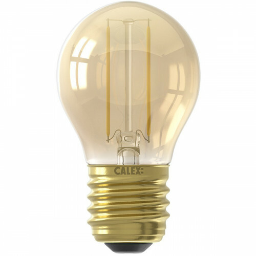 CALEX - Lampe LED - Lampe à Boule P45 - Douille E27 - 2W - Blanc Chaud 2100K - Or