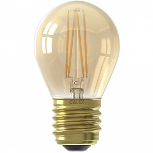 CALEX - Lampe LED - Lampe à Boule P45 - Douille E27 - Dimmable - 3.5W - Blanc Chaud 2100K - Or