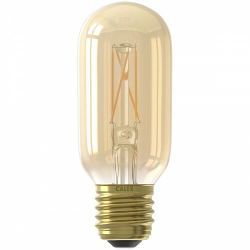 CALEX - Lampe LED - Lampe Tube LED - Filament T45 - Douille E27 - Dimmable - 4W - Blanc Chaud 2100K - Ambre