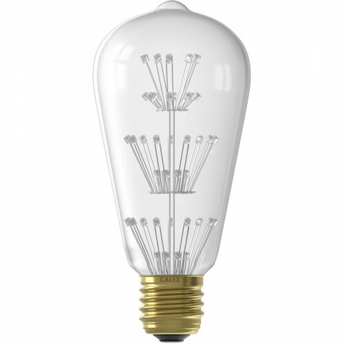 CALEX - Lampe LED - Pearl ST64 - Douille E27 - 2W - Blanc Chaud 2100K - Transparent Clair