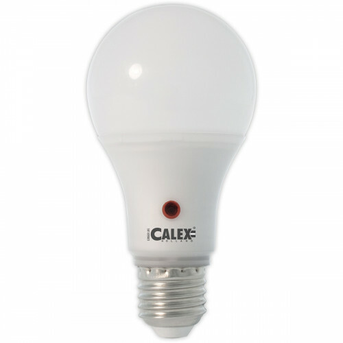 CALEX - Lampe LED - Capteur A60 - Douille E27 - 8W - Blanc Chaud 3000K - Mat Blanc
