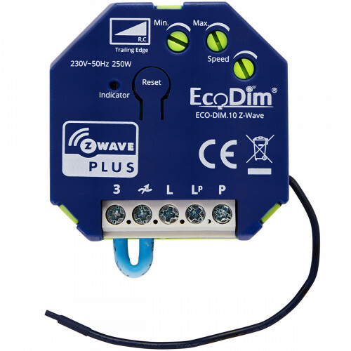 EcoDim - Module Variateur LED Encastré - WiFi Intelligent - ECO-DIM.10 - Variation de Phase en Aval RC - Z-Wave - 0-250W