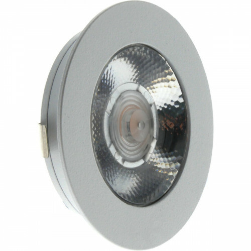 EcoDim - Éclairage de Cuisine Spot LED - ED-10044 - 3W - Blanc Chaud 2700K - Dimmable - Étanche IP54 - Spot encastré - Spot de Meuble - Spot Encastré - Rond - Mat Blanc