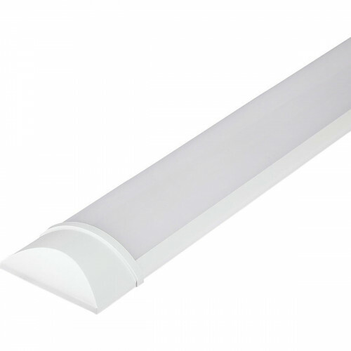 LED Réglette - Luminaire LED - Viron Kilas - 38W High Lumen - Blanc Chaud 3000K - Mat Blanc - Plastique - 150cm