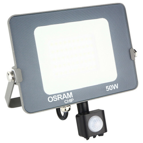 Projecteur LED 50 Watt avec Sensor - Blanc Neutre 4000K - Étanche IP65 - LEDs OSRAM