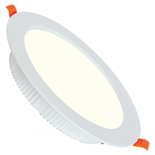 Downlight LED - Alexy - Rond Encastré 12W - Blanc Neutre 4200K - Mat Blanc Aluminium - Ø120mm