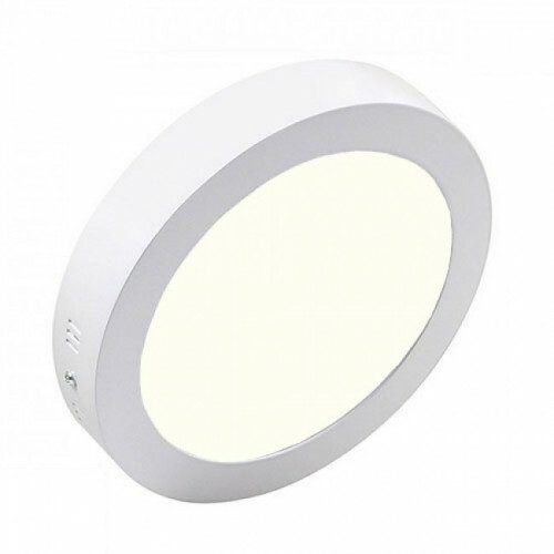 Downlight LED - En Saillie Rond 12W - Blanc Neutre 4200K - Mat Blanc Aluminium - Ø170mm