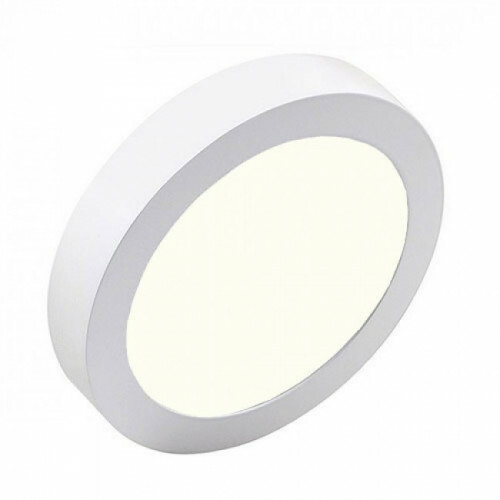 Downlight LED Pro - Aigi - En Saillie Rond 20W - Blanc Neutre 4000K - Mat Blanc - Ø247mm