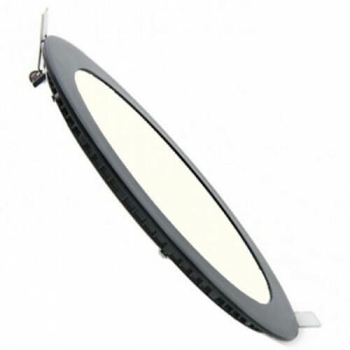 Downlight LED Slim - Encastré - 3W - Dimmable - Blanc Neutre 4200K - Rond - Mat Noir - Aluminium - Ø90mm