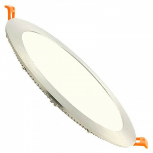 Downlight LED Slim - Facto - Rond Encastré 5W - Blanc Neutre 4000K - Inox - Ø85mm