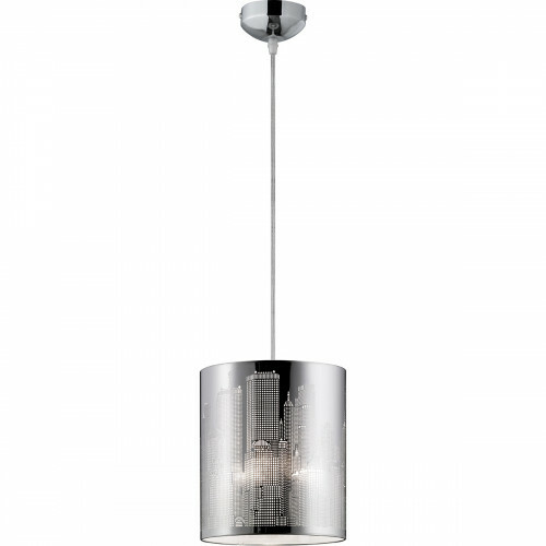 Suspension LED - Luminaire Suspendu - Trion Cotin - Douille E27 - Rond - Mat Blanc - Aluminium