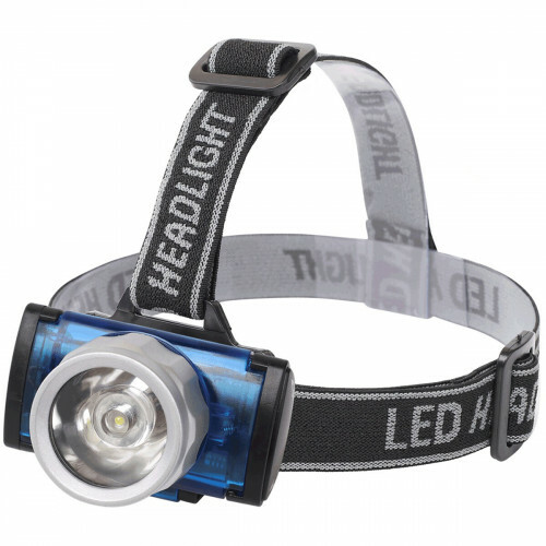 Lampe frontale LED - Aigi Scylo - Étanche - 50 Mètres - Inclinable - 1 LED - 1.6W - Noir | Remplace 7W