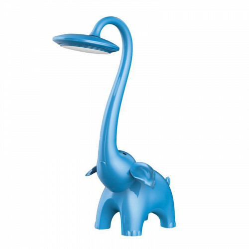 Veilleuse pour enfants LED - Lampe de Table - Éléphant - Couleur de lumière ajustable - Bleu - Touch - Dimmable
