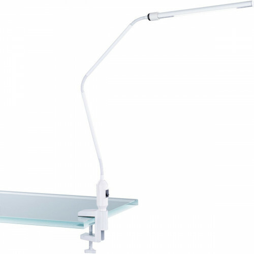 Lampe à Pince LED - Trion Vary - 3W - Blanc Chaud 3000K - Blanc Brillant - Aluminium