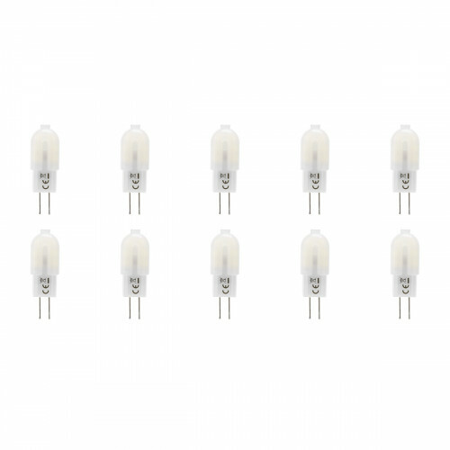 Pack de 10 Lampes LED - Aigi - Douille G4 - 1.3W - Blanc Froid 6500K | Remplace 12W