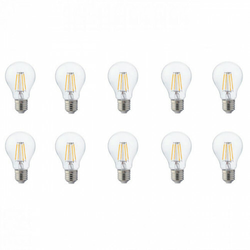 Pack de 10 Lampes LED - Filament - Douille E27 - 4W - Blanc Neutre 4200K