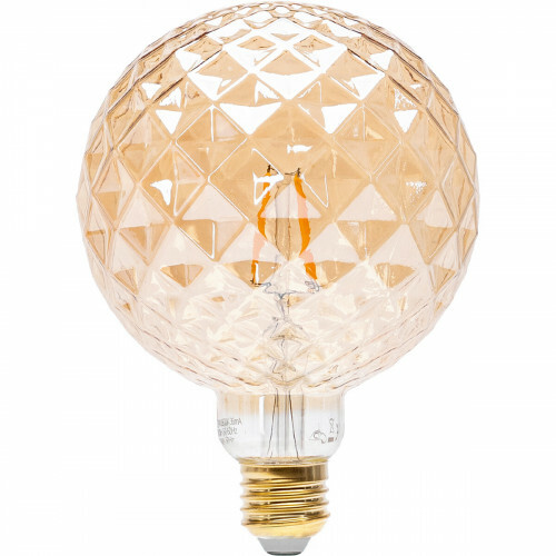 Lampe LED - Aigi Glow Pineapple - Douille E27 - 4W - Blanc Chaud 1800K - Ambre