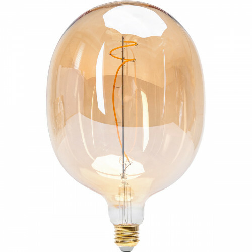 Lampe LED - Aigi Glow T175 - Douille E27 - 4W - Blanc Chaud 1800K - Ambre