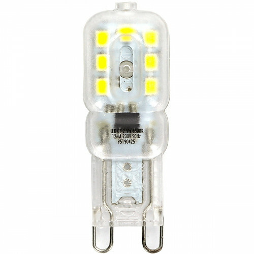 Lampe LED - Aigi Yvona - Douille G9 - 2.5W - Blanc Froid 6500K - Mat Blanc - Plastique