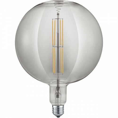 Lampe LED - Design - Trion Globe - Dimmable - Douille E27 - Couleur Fumée - 8W - Blanc Chaud 2700K