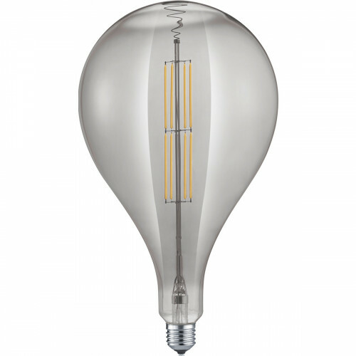 Lampe LED - Design - Trion Tropy DR - Dimmable - Douille E27 - Couleur Fumée - 8W - Blanc Chaud 2700K