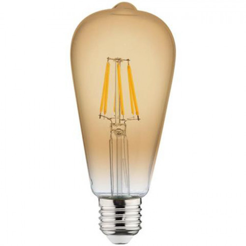Lampe LED - Filament Rustique - Vita - Douille E27 - 6W - Blanc Chaud 2200K