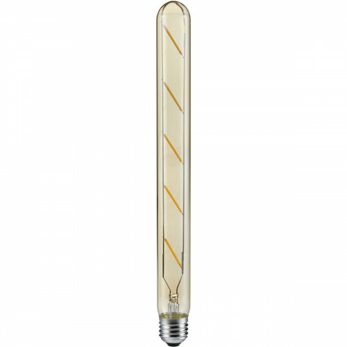Lampe LED - Filament - Trion Stybon - Douille E27 - 4W - Blanc Chaud 2700K - Ambre - Aluminium