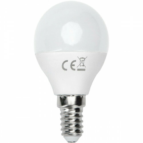 Lampe LED - LED Intelligente - Aigi Kiyona - Bulb G45 - 5W - Douille E14 - LED Wifi - RGB + Couleur de lumière ajustable - Mat Blanc - Verre