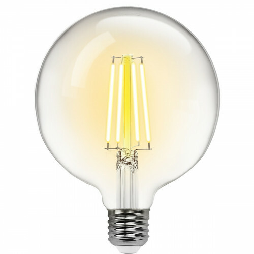 Lampe LED - LED Intelligente - Aigi Rixona - Bulb G125 - 6W - Douille E27 - LED Wifi + Bluetooth - Couleur de lumière ajustable - Transparent Clair - Verre