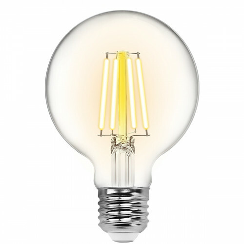 Lampe LED - LED Intelligente - Aigi Rixona - Bulb G80 - 6W - Douille E27 - LED Wifi + Bluetooth - Couleur de lumière ajustable - Transparent Clair - Verre