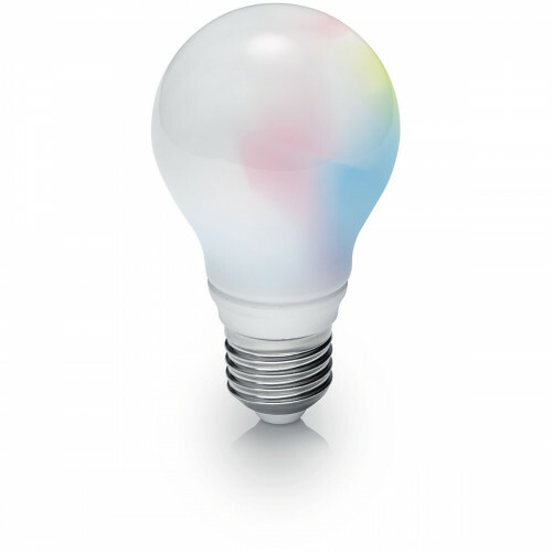Lampe LED WiZ - LED Intelligente - Trion Akusti - Douille E27 - 8.5W -  RGBW - Couleur de lumière ajustable - Dimmable - Mat Blanc - Plastique