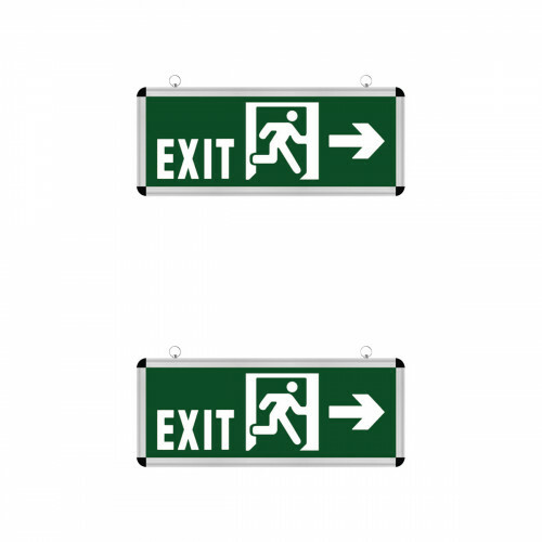 Éclairage de secours LED Exit - 2 Pack - Rabonta Gauche/Droite - Suspendu - 3W