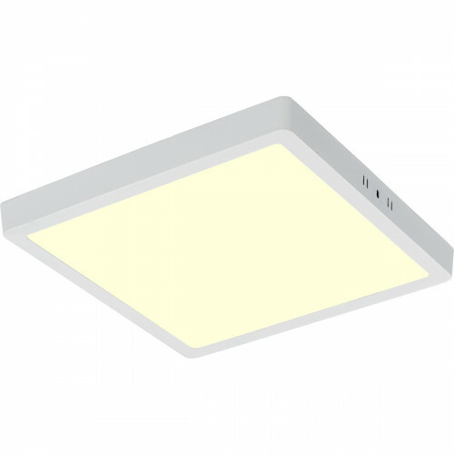 Panneau LED - 30x30 Blanc Chaud 3000K - 28W Montage en Surface Carré - Mat Blanc - Sans Scintillement