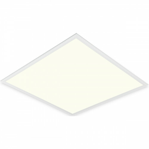 Panneau LED - Aigi Clena - 60x60 Blanc Neutre 4000K - 40W Encastrement Carré - Mat Blanc - Sans Scintillement