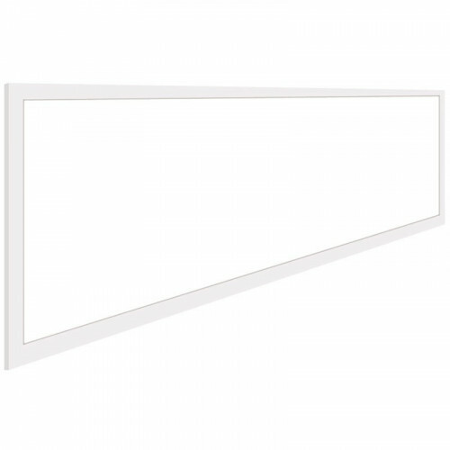 Panneau LED - Aigi - 30x120 Blanc Froid 6000K - 40W High Lumen UGR19 - Rectangulaire Encastré - Inclus Prise - Mat Blanc - Sans Scintillement