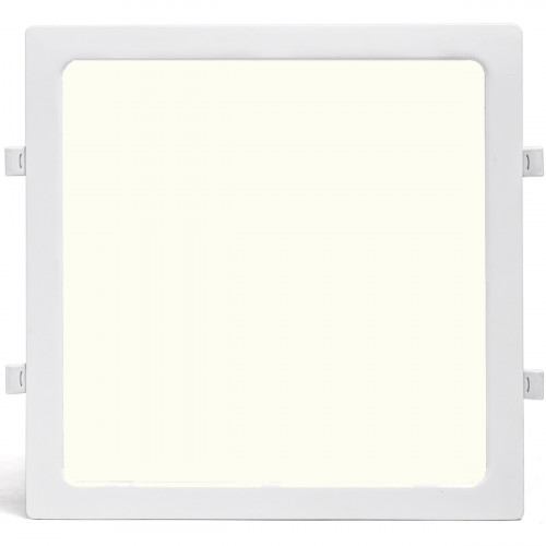 Panneau LED - Downlight - Aigi - Blanc Neutre 4000K - 24W - 30x30 - Encastré - Carré - Blanc - Sans Scintillement