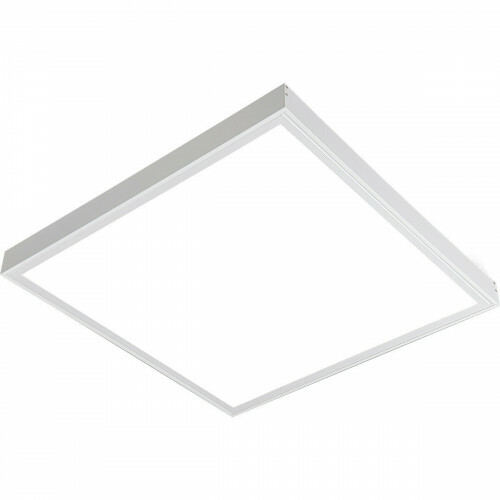Panneau LED avec prise - Aigi Leny - 60x60 - Blanc Froid 6000K - 32W - 3840lm - 120lm/W - High Lumen - en Saillie - Carré - Mat Blanc - Sans Scintillement