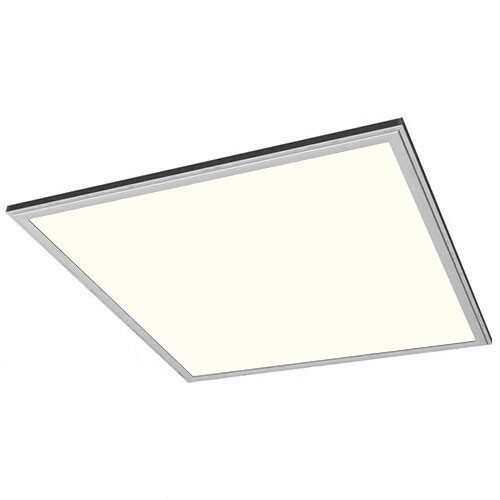 Panneau LED - 60x60 Blanc Neutre 4200K - 50W Encastrement Carré - Mat Argent - Sans Scintillement