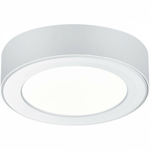 Plafonnier LED - Encastré - Trion Jonimo - 6W - Blanc Chaud 3000K - Rond - Mat Blanc - Plastique