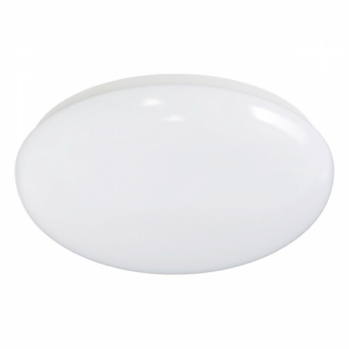 Plafonnier LED avec Détecteur de Mouvement - Aigi - En Saillie Rond 18W - Blanc Froid 6500K - 360° - Mat Blanc Aluminium