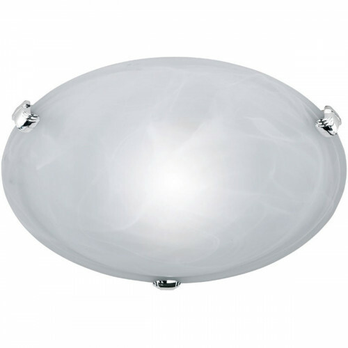 Plafonnier LED - Éclairage de Plafond - Trion Adirona - Douille E27 - Rond - Mat Nickel - Aluminium