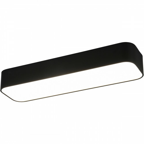 Plafonnier LED - Éclairage de Plafond - Trion Astinto - 21W - Couleur de lumière ajustable - Dimmable - Rectangle - Mat Noir - Aluminium