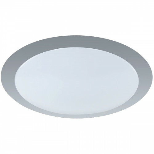 Plafonnier LED - Éclairage de Plafond - Trion Ginzon - 12W - Blanc Chaud 3000K - Dimmable - Rond - Mat Titane - Aluminium